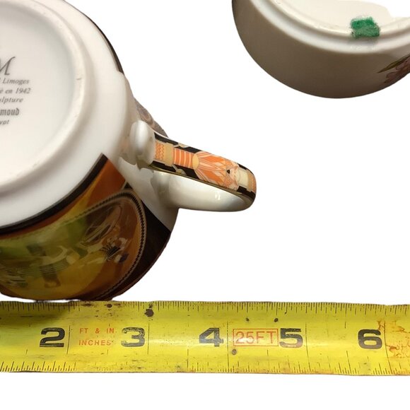 FM Fathy Fathi Mahmoud Egyptian Egypt Chariot Pharaoh Artisan Tea Cup Porcelain - Picture 7 of 11